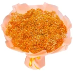 Букет из 51 оранжевой гипсофилы